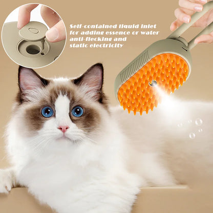 FluffEase 3-in-1 Steam Brush