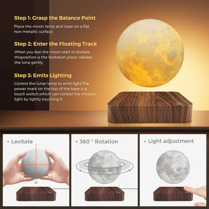 Celestial Orbit Magnetic Moon Lamp