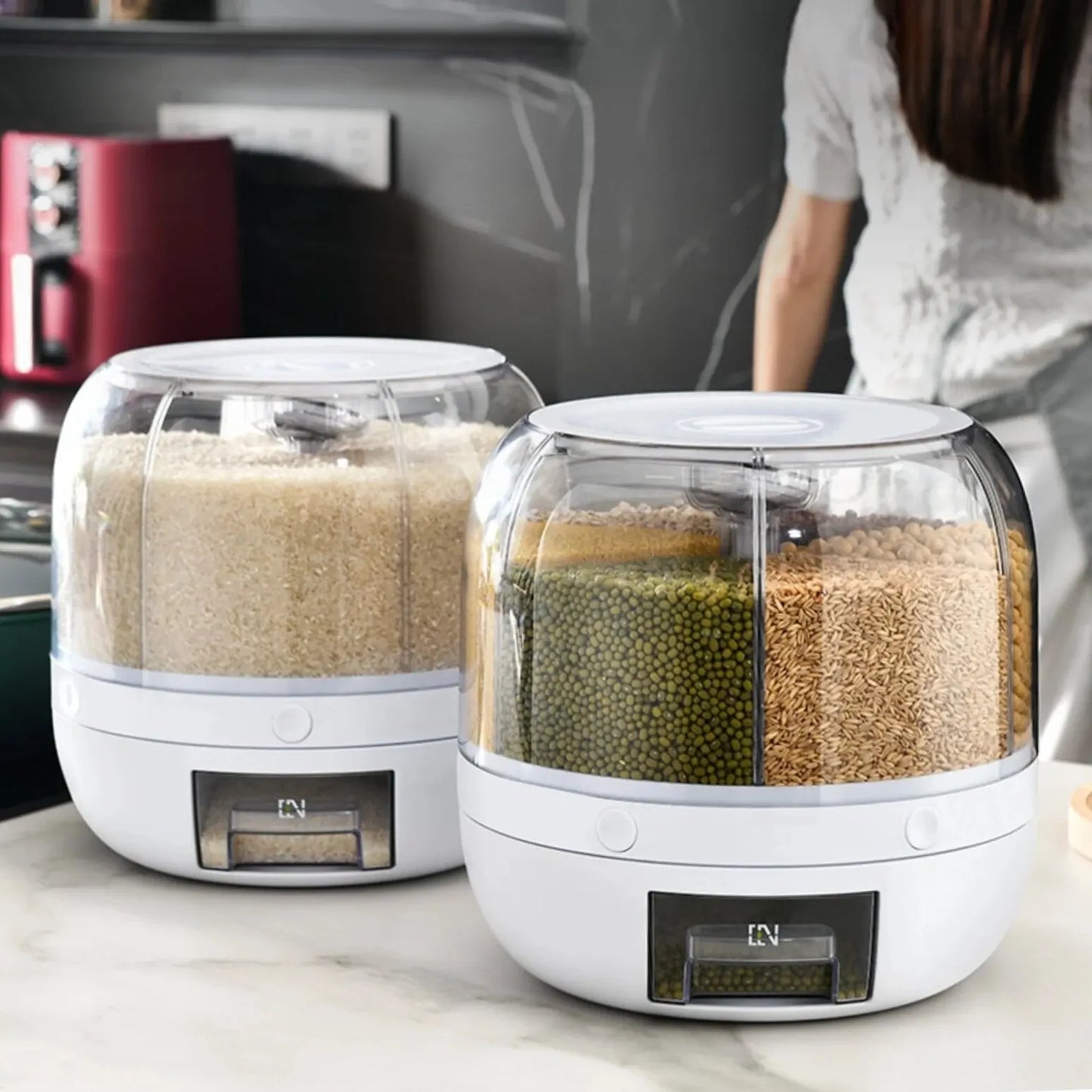 RotateEase Kitchen Grain Dispenser