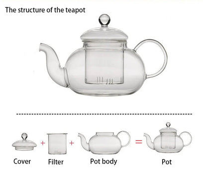 Aurora Glass Kettle with Infuser