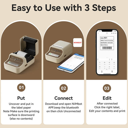 Mini Portable Thermal Label Printer